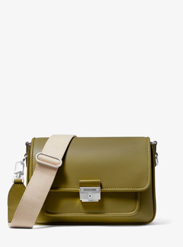Damske Spojková Taška Michael Kors Bradshaw Medium Leather Olivovo Zelená - Kabelky Michael Kors Lacne | WDQUB-3728